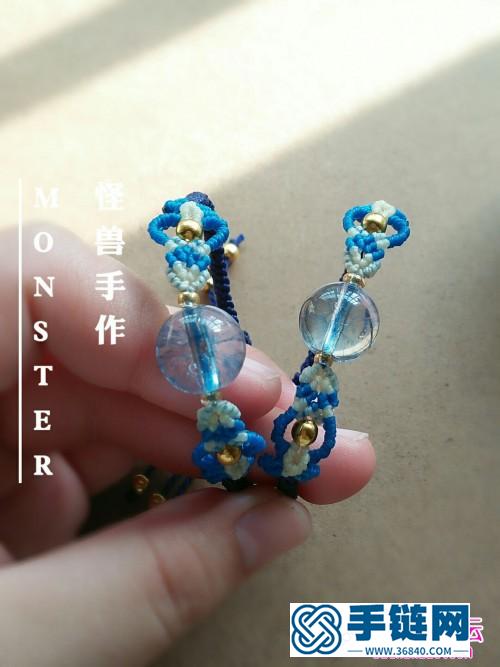 繩編游魚戲珠手鏈的詳細編制教程