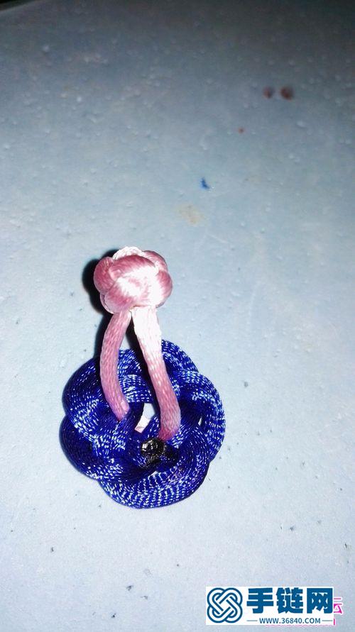 中國結制作的簡單玫瑰花戒指步驟圖解