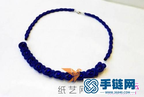 古典端莊大氣項鏈的編織制作