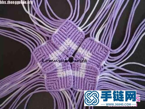 中國結編織的風車花步驟圖解