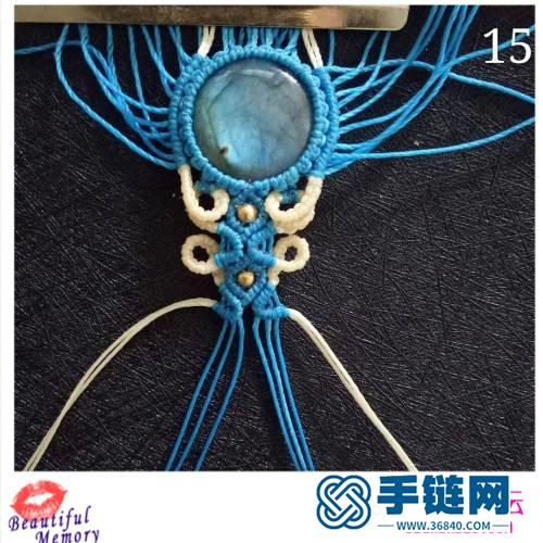 米蘭卷卷拉長石手繩的做法