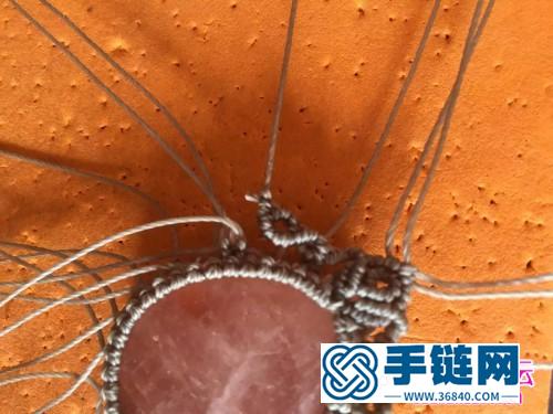 蠟線復古包摩根石項鏈掛墜的詳細制作教程