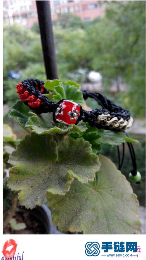蠟線簡(jiǎn)單大方手繩的編織教程