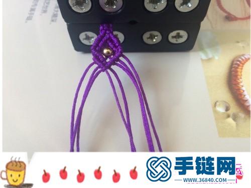 玉線水晶珠手繩的制作方法