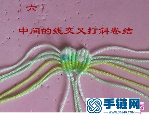 繩編牡丹花的制作教程
