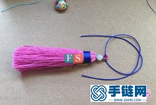 繩編流蘇小吊墜掛飾的詳細制作圖解