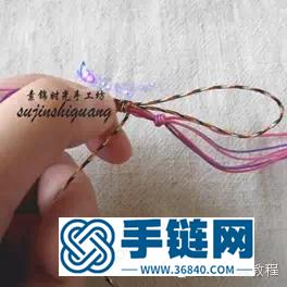 中國結編織制作鴻佑轉運珠手繩教程