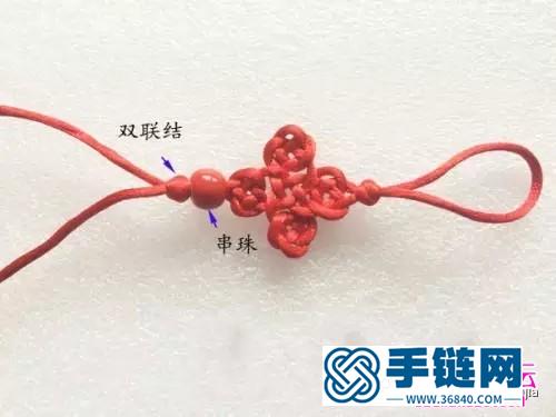 雙錢結組合小掛飾的制作方法