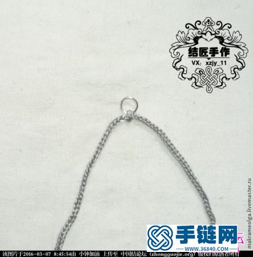中國結制作的串珠小耳環圖解