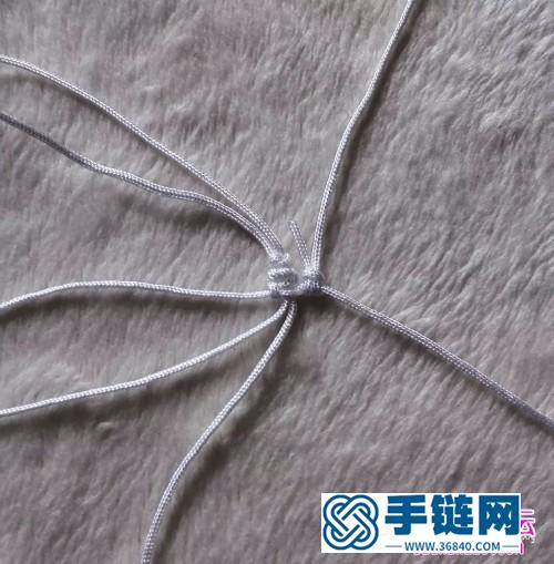 紫玉髓珠雀頭結手鏈的制作方法