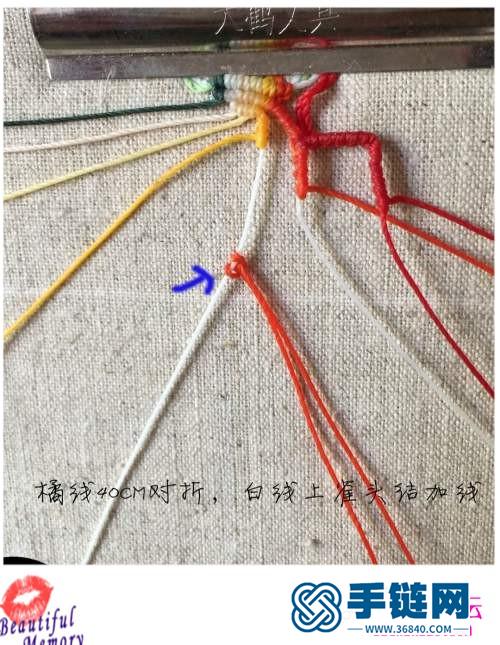 南美蠟線、金珠、銀珠花落枝頭胸針的詳細(xì)制作教程