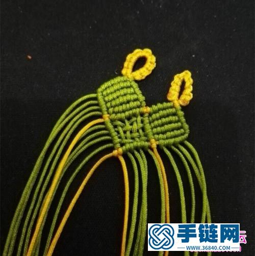 繩編寬手鐲教程