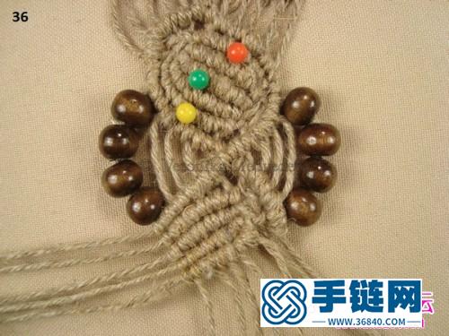 中國結編織串珠貝殼圖案的方法教程