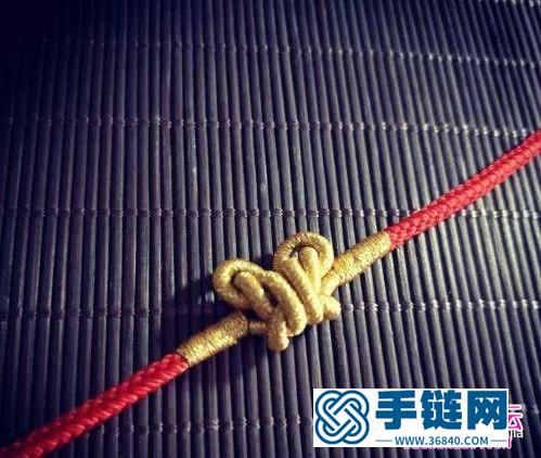 繩編金蝴蝶手鏈的制作圖解