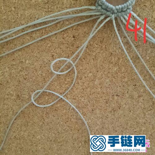 蠟線包西瓜晶手繩的制作方法