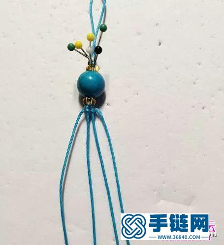 繩編單珠手繩的詳細編織方法圖解