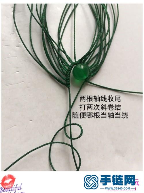 繩編民族風耳墜的制作方法