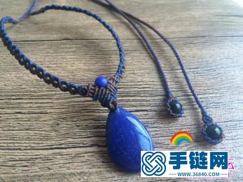 簡款掛石吊墜掛繩的詳細編織圖解