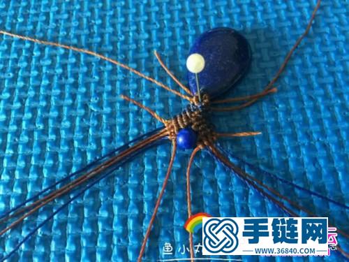 繩編掛石吊墜項鏈的詳細編制教程