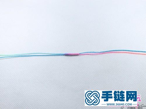 925銀小胖魚七彩手繩的制作方法圖解
