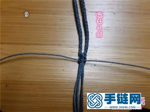 中國結(jié)編織項鏈尾扣方法圖解