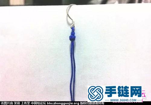 中國結編織花朵耳墜教程