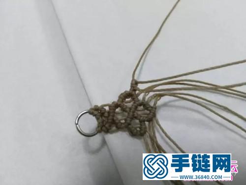 南美蠟線斜卷結(jié)耳環(huán)的詳細(xì)編制圖解
