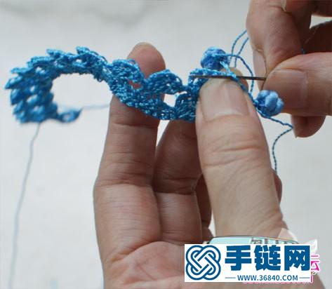 中國結紐扣結變身花苞手鏈的詳細制作教程