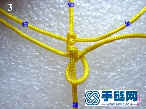 用繩編的方法做了幾個小桃心心