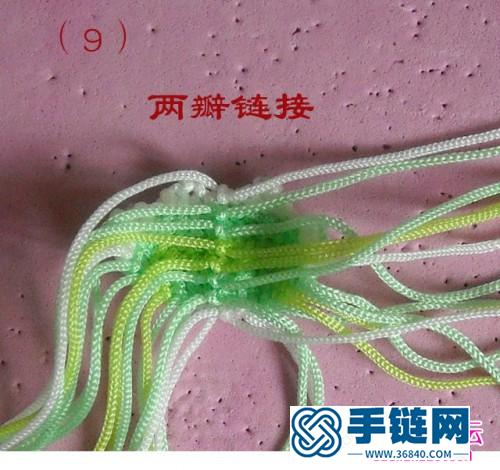 繩編牡丹花的制作教程