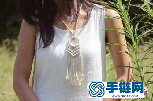 用繩編織波西米亞小掛飾的方法
