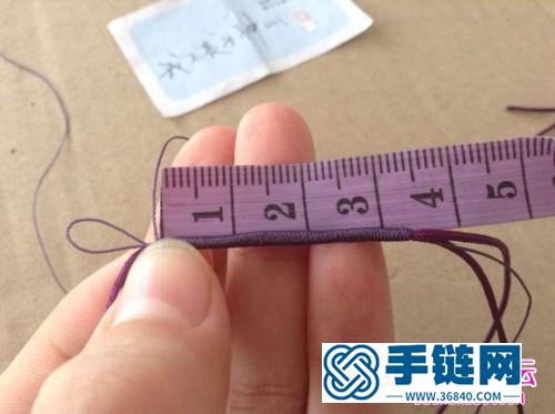 中國結編織同心結手繩的方法圖解