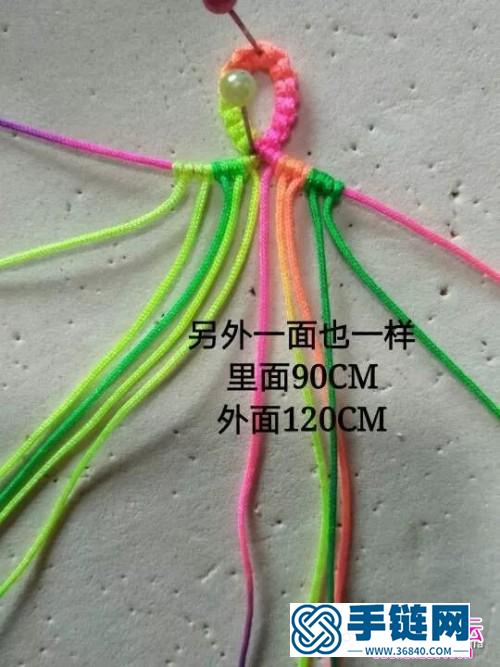 玉線心形手鏈的詳細制作圖解