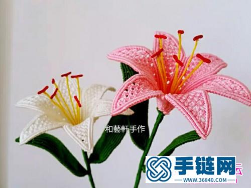 中國結制作的香水百合花教程
