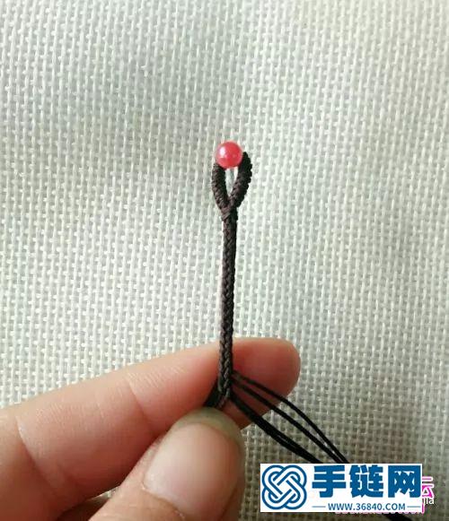 繩編民族風(fēng)鎖骨鏈的編制圖解