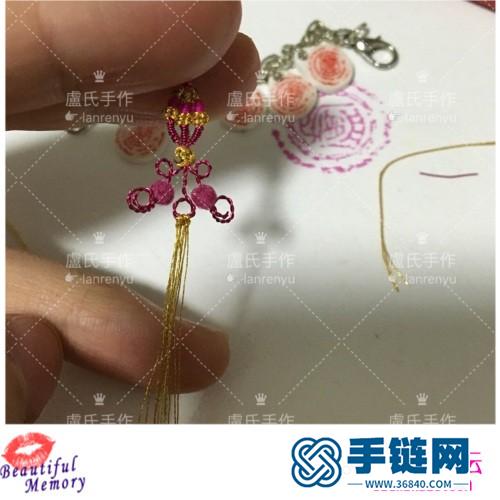 結繩與繞線結合的迷你耳環的詳細制作教程
