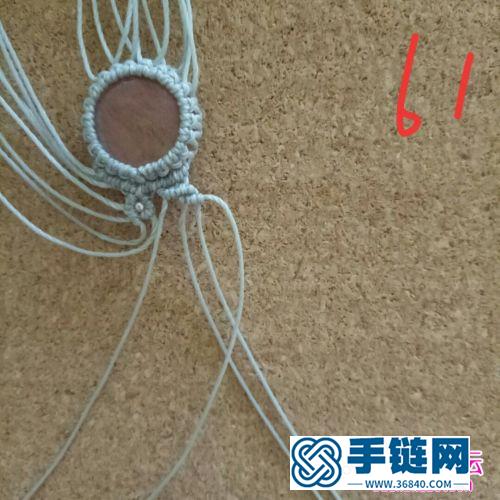 蠟線包西瓜晶手繩的制作方法