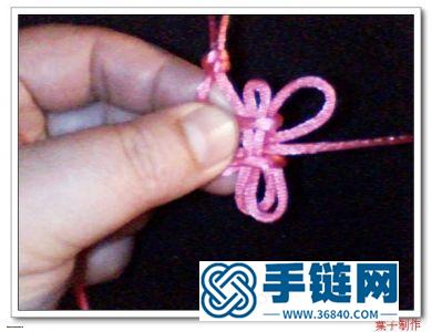 中國結編織花朵吊墜小掛件教程