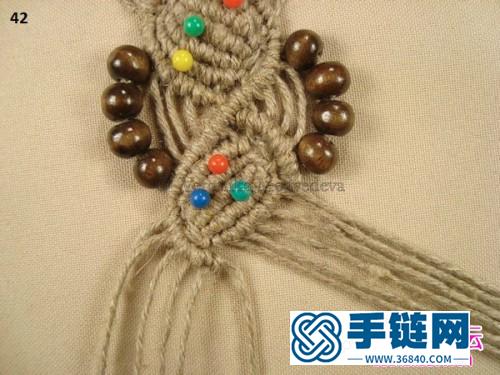 中國結編織串珠貝殼圖案的方法教程