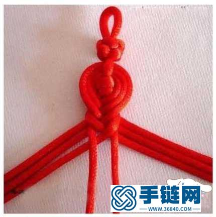 中國結紅繩手鏈編制教程詳解