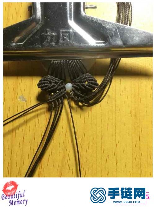 繩編春藤平安扣項鏈的詳細編織教程