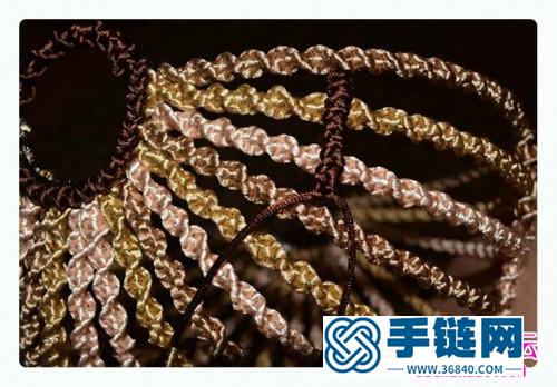 繩帶+鐵絲制作裝飾水果籃的方法
