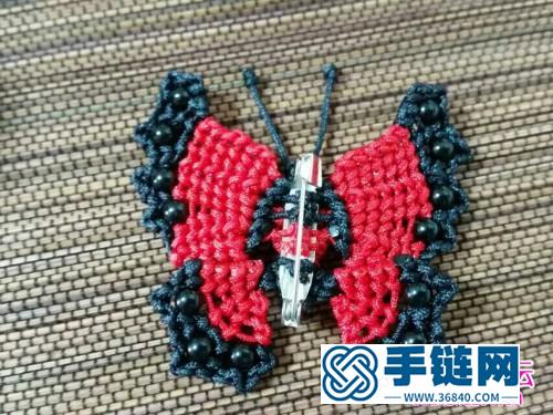 中國結蝴蝶胸針的編制方法步驟