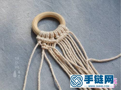 用繩編織波西米亞小掛飾的方法