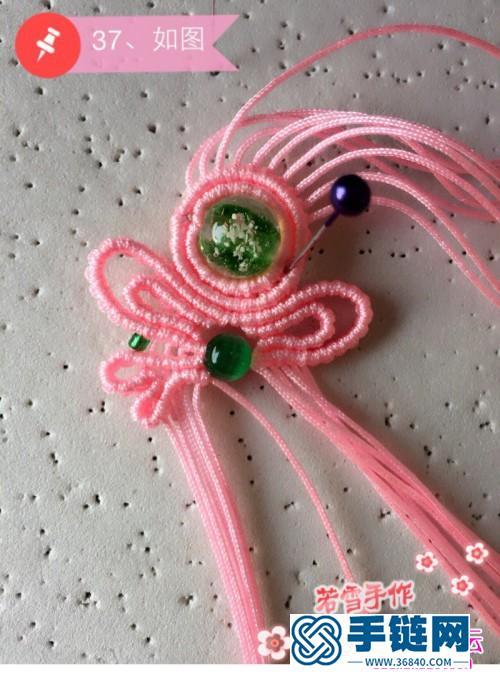 粉蝶串珠手鏈的詳細編織教程