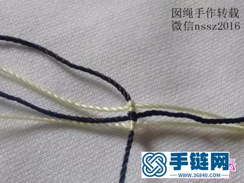 中國結編織制作的男款手繩教程