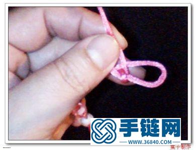 中國結編織花朵吊墜小掛件教程