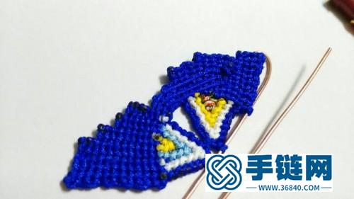 中國結(jié)編織的蝴蝶胸針圖片，有編法教程