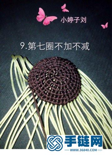 中國結編織制作的香菇