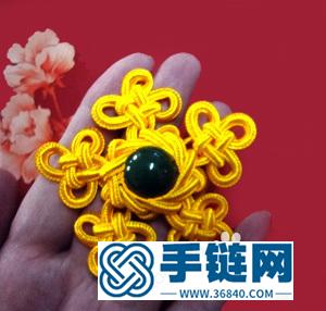中國結編結制作的精美胸花圖解